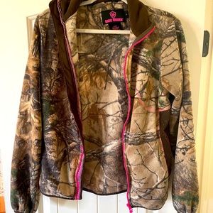 Camo with Hot Pink Fleece Jacket!